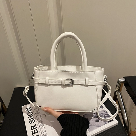 Borsa Quadrata In Pelle PU Da Donna Con Fibbia Stile Urbano Casual Borsa A Spalla O A Tracolla Per Uso Quotidiano