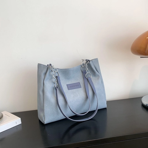 Damen Große Kapazität PU Leder Tragetasche Mode Schultertasche Mit Metallkette Pendler Unterarmtasche Für Den Täglichen Gebrauch