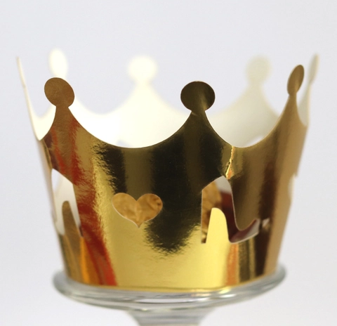 Laser Cut Crown Cupcake Wrappers Heart High Heel Hollow Cake Decorating Wrappers For Wedding Birthday Party Dessert Table Supplies