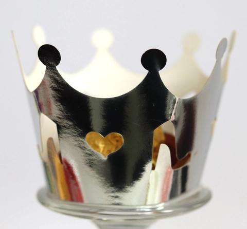 Laser Cut Crown Cupcake Wrappers Heart High Heel Hollow Cake Decorating Wrappers For Wedding Birthday Party Dessert Table Supplies