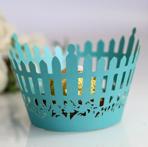 Incartamenti per Cupcake Taglio Laser Rivestimenti per Torte in Carta di Pizzo per Decorazione di Feste di Compleanno di Matrimonio Eleganti Involucri per Dessert in Carta Perlescente Traforati