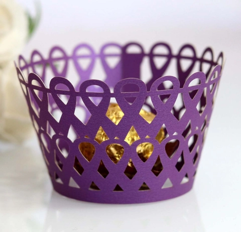 Laser Geschnitten Cupcake Manschetten Hohl Kuchen Dekoration Papier Tassen Für Hochzeit Geburtstag Party Gold Silber Rosa Rot