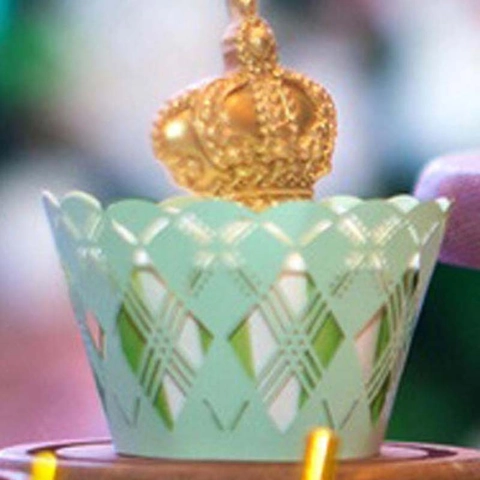 Elegante Laser Geschnittene Hohlperlmutt Karton Cupcake Manschetten Für Hochzeit Geburtstag Party Kuchen Dekoration Zubehör