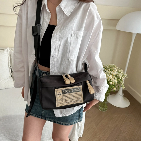 Oxford-Gewebe Umhängetasche Große Tote Für Damen Herren Sport Crossbody Tasche Täglich Vielseitig Streetwear Tasche