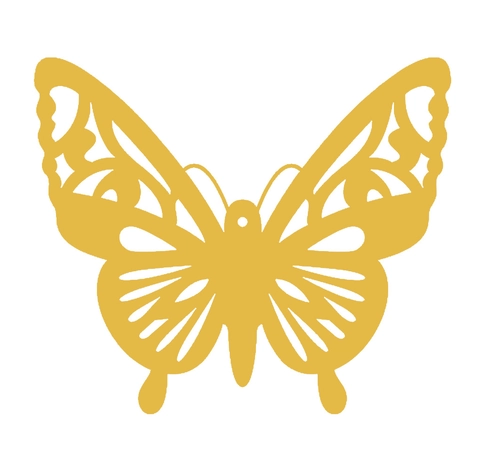 12 Piezas 3D Dorado Mariposa Hueca Pegatinas de Pared Corte Láser Papel Mariposa Calcomanías para Boda Fiesta Decoración Hogar