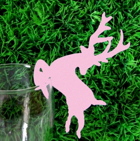 Segnaposti a Forma di Renna Tagliati al Laser per Calice da Vino Decorazioni per Matrimonio e Natale Cartellini con Nome a Forma di Cervo Traforati