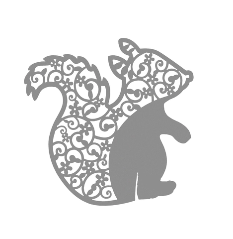 Squirrel Shaped Laser Cut Wedding Place Cards Pearlescent Cardboard Hollow Wine Glass Cup Cards For Banquet Party Table Decoration