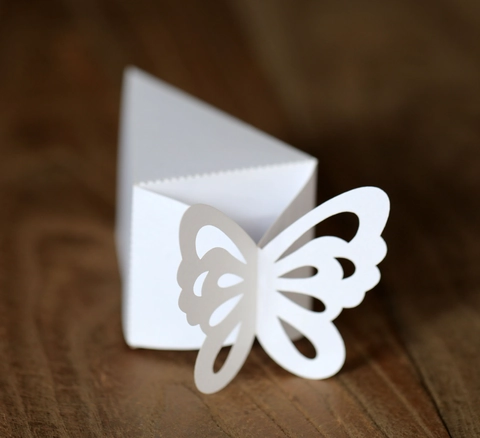 Laser Gesneden Vlinder Bruiloft Snoepdoos Parelmoer Papier Holle Chocolade Cadeaudoos Voor Feest Viering Romantisch