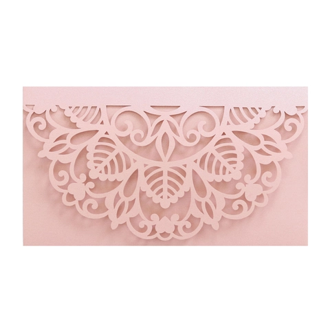 Inviti di Matrimonio Taglio Laser Carta Perlata Intagliati Floreali Mandala Biglietto d Auguri per Matrimonio Fidanzamento Banchetto Celebrazione