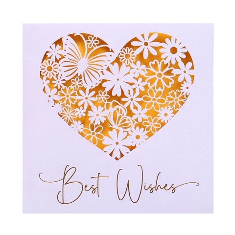 Laser Cut Heart Butterfly Greeting Card Pearl Paper Hollow Invitation For Wedding Birthday Thanksgiving Best Wishes Gift Card