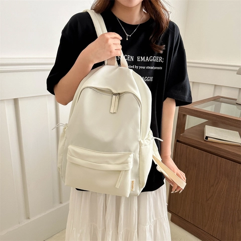 Minimalistischer Oxford Gewebe Rucksack Für Damen Herren Große Kapazität Studenten Schule Schultertasche Mode Casual Reiserucksack