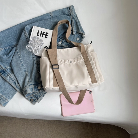 Large PU Leather Shoulder Crossbody Bag For Women Solid Color Underarm Tote Bag Adjustable Strap Fashion Daily Purse