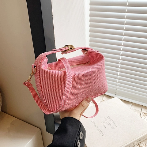 Borsa a Tracolla da Donna Urbana Minimalista in Pelle PU con Trama Intrecciata Piccola Borsa Quadrata Elegante Pendolare con Cerniera