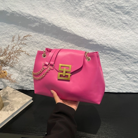 Νέα Μόδα Γυναικεία Τσάντα Nylon Μεγάλης Χωρητικότητας Μινιμαλιστική Αλυσίδα Ώμου Τσάντα Χιαστί Urban Daily Commute Μονόχρωμη Τσάντα
