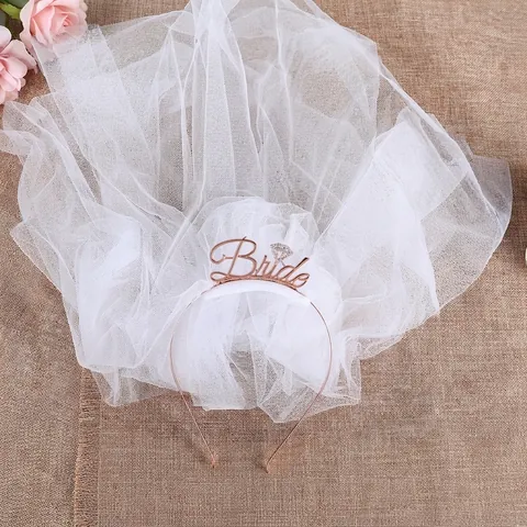 Set Fascia E Velo Bride To Be Per Addio Al Nubilato Diara In Metallo Cerchietto Per Matrimonio Bridal Shower Hen Party