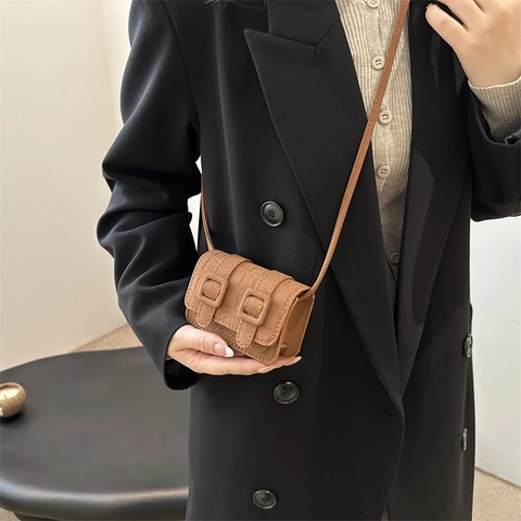 Mini Borsa a Tracolla in Pelle PU con Motivo a Coccodrillo Vintage Per Donna Borsa a Spalla Quadrata Minimalista per Pendolari Quotidiani