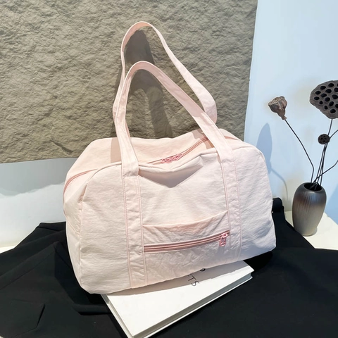 Women Large Capacity Canvas Tote Bag Casual Solid Color Shoulder Handbag For Travel Commute Lightweight Daily Use Fashion Bag