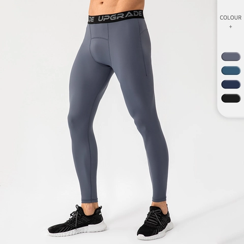 Professional Mens High Elastic Nylon Spandex Compression Pants Quick Dry Fitness Running Training Tights Sports Leggings