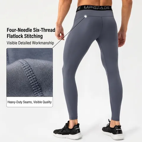 Professional Mens High Elastic Nylon Spandex Compression Pants Quick Dry Fitness Running Training Tights Sports Leggings