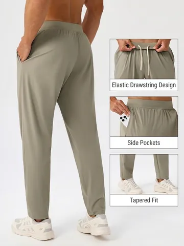 Herren Schnelltrocknende Sporthose Atmungsaktiv Stretch Running Jogger Leichtgewicht Workout Trainingshose Für Fitness Outdoor Casual