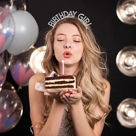 Birthday Girl Rhinestone Headband For Women Alloy Letter Tiara Gold Silver Party Hair Accessories Sparkly Birthday Gift