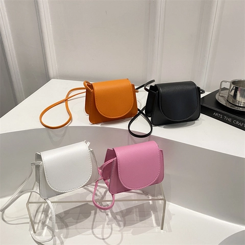 Women's Mini Crossbody Bag Litchi Pattern PU Leather Flap Square Shoulder Bag Minimalist Handbag For Daily Street Fashion