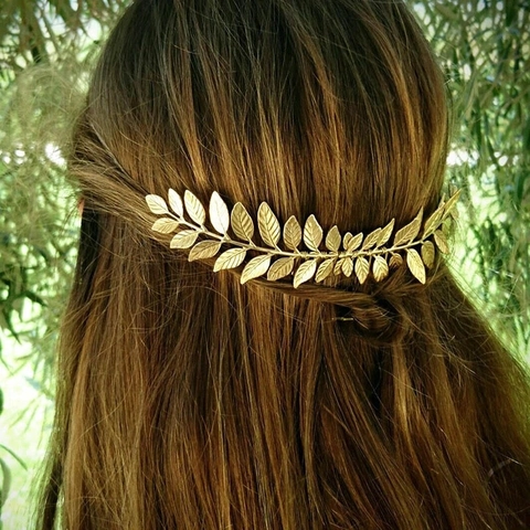 Pettine per Capelli da Sposa Vintage con Foglie d'Oro Copricapo da Sposa con Strass Eleganti Accessori per Capelli da Festa per Donna