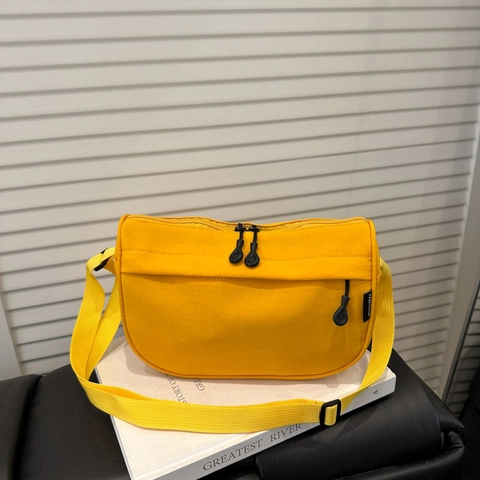 Casual Nylon Messenger Bag For Women Men Waterproof Multi Pocket Travel Shoulder Bag Small Backpack Dumpling Mobile Phone Bag