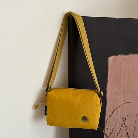 Lightweight Nylon Crinkle Crossbody Bag For Women Casual Solid Color Shoulder Bag With Adjustable Strap Fashion Square Bag