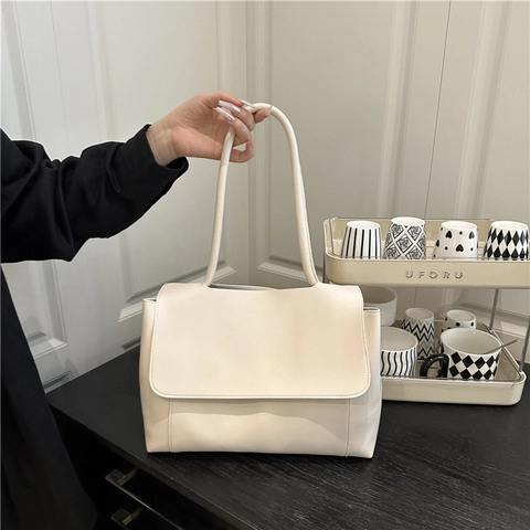 Damen Große Kapazität PU Leder Tote Tasche Mode 2025 Trendy Unterarm Umhängetasche Minimalistische Pendler Arbeit Handtasche Geschenk