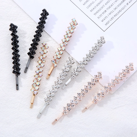 Set di Forcine in Lega con Strass Moda Fermagli per Capelli in Cristallo Geometrico per Donna Matrimonio Festa Accessori Capelli