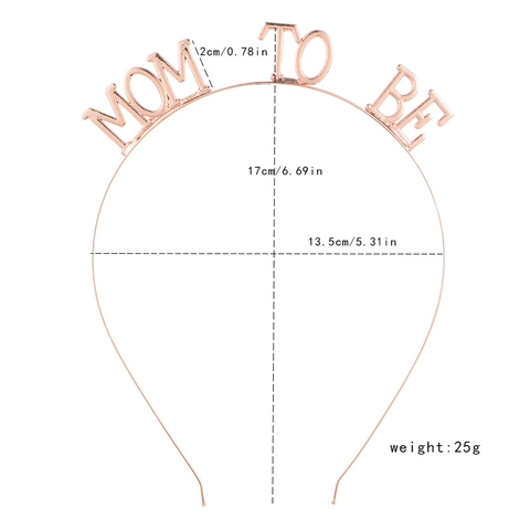 Legierung MOM TO BE Buchstaben Haarreif Für Baby Shower Party Dekoration Gold Silber Roségold Damen Mode Haarschmuck