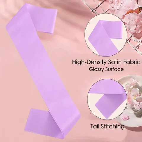 Plain Satin Sash Blank Ceremony Ribbon For Party Graduation Parade Celebration Event Decoration Accessory