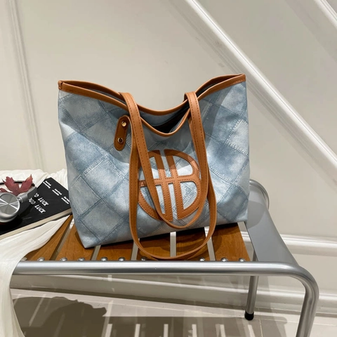 Dames Grote Capaciteit Gewatteerde Tote Bag Diamantpatroon Kunstleren Schoudertas Casual Woon-werkverkeer Handtas