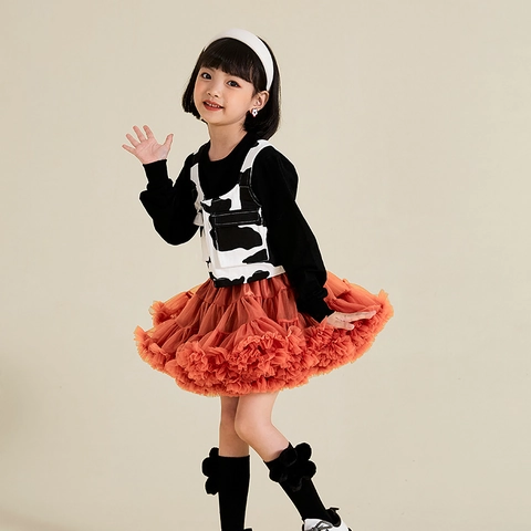 Girls Tutu Skirt Layered Mesh Princess Puffy Skirt With Adjustable Waist Satin Bow For Toddler Girls Party Dance Skirt