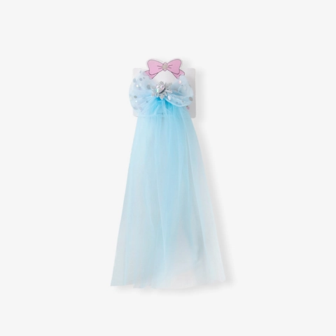 Velo da Testa in Maglia Principessa di Compleanno per Bambine Con Fiocco Fiocco di Neve Strass Fermaglio per Capelli Festa