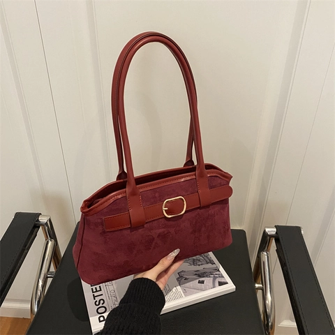 Bolso de Hombro de Cuero PU Mate Vintage para Mujer Bolso Retro de Color Sólido para Viaje Diario Bolso de Mano de Gran Capacidad