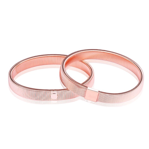 Elastische Metall Feder Ärmelhalter Für Herren Damen Roségold Silber Schwarz Metall Armbänder Hemd Ärmelhalter Mode Schmuck