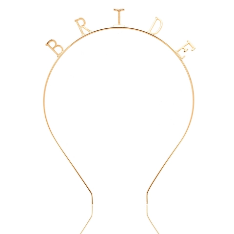 Legierung Galvanisiert Buchstabe Bride Haarreif Für Hochzeit Bachelorette Party Zubehör Gold Roségold Mode Haarschmuck