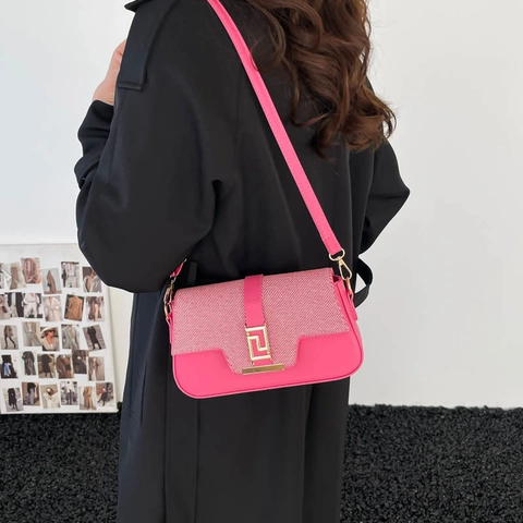 Luxe Grote Capaciteit Dames Schoudertas Koreaanse Mode Kleine Vierkante Crossbodytas Minimalistische PU Handtas