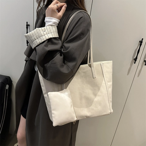 Set di Borse Tote con Stampa Leopardata da Donna Moda Pendolare Grande Capacità in Pelle PU Borsa a Tracolla con Pochette