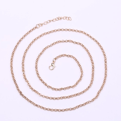 Collana a Catena Lunga in Ferro per Donna Gravidanza Harmony Ball Catena di Ricambio Catena Maglione Minimalista Gioielli di Moda