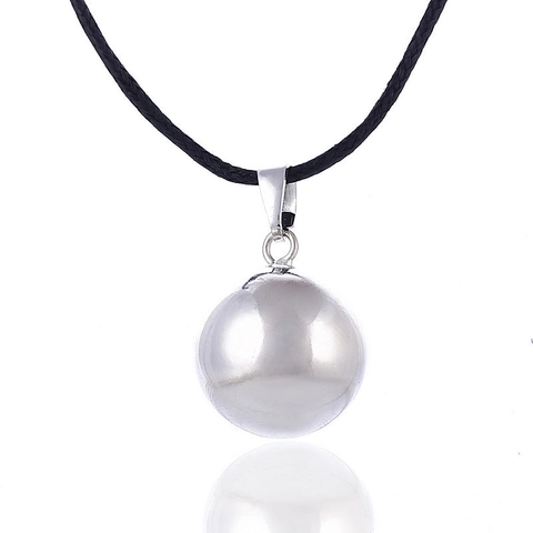 Collana Vintage in Rame Harmony Ball Per Donne Incinte Ciondolo Musicale Lucidato Catena Lunga Maglione Regalo Gravidanza