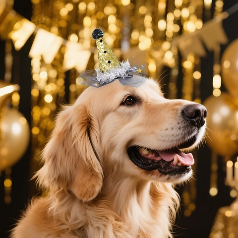 Neujahr Haustier Haarclip Schwarz Gold Pailletten Schleife Haarnadeln Für Hunde Katzen Mini Hut Krone Stern Haustier Festliche Zubehör