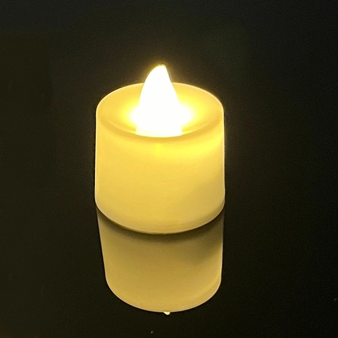 LED Electronic Candle Light Flameless Warm Yellow LED Tea Light Battery Operated Simulation Candle For Festival Party Wedding Decoration