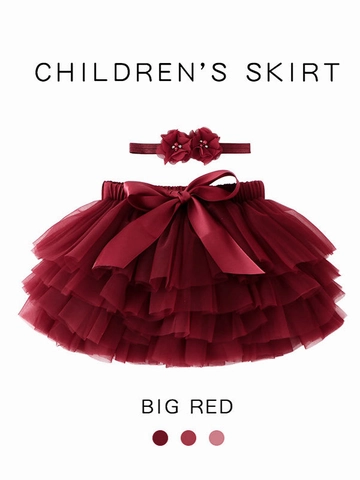 Set Gonna Tutu da Neonata Con Fascia a Fiori Gonna in Tulle a Strati Regalo di Compleanno Completo per Fotografia