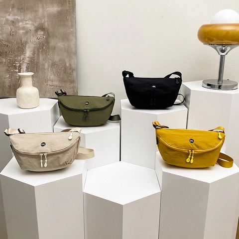 Damen Casual Verbundstoff Schultertasche Große Kapazität Satteltasche Streetwear Umhängetasche Für Student Schule Alltag