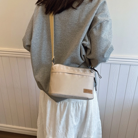 Trendy Fabric Small Square Bag For Women New Fashion Minimalist Waterproof Crossbody Shoulder Bag Casual Daily Messenger Bag