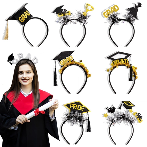Fascia per Capelli Laurea Cappello da Laureato Occhiali Requisiti per Festa Celebrazione di Laurea Decorazione