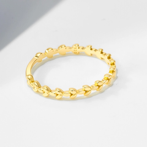 925 Sterling Zilveren Olijfblad Ring Voor Vrouwen Minimalistisch Verstelbaar Stapelbaar Tak Vingersieraden Goud Zilver Vergulde Band
